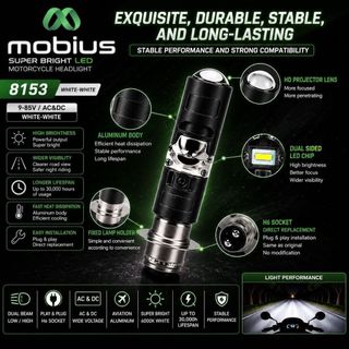 H6 LED Lâmpada Dianteira Da Motocicleta Amarelo Branco UNIVERSAL Projetor Para Todas As Motocicletas Automáticas 8153