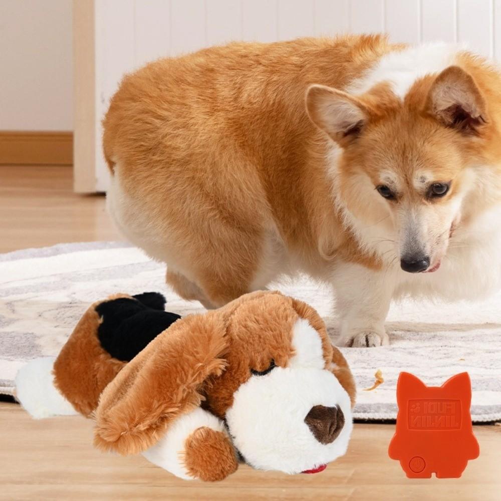 Brinquedos De Pelúcia Calmantes Para Animais De Estimação , Brinquedo Realista Do Cão Alívio Da Ansiedade Luxuoso Macio