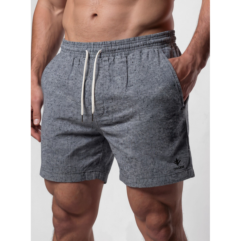 Kit 2 Bermudas Masculinas Linho Elastano Praiana Confortável Verão — Magazine NP