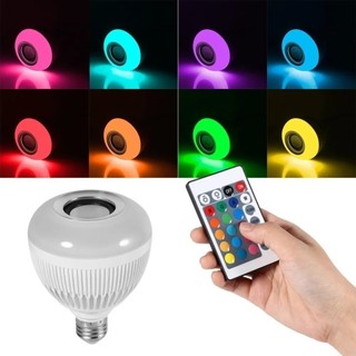 Caixa De Som Embutida Em Lâmpada Led Bivolt Com Controle