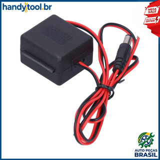 Conversor de energia 24V a 12V Redutor de tensão com filtro embutido para carro, caminhão, ônibus, câmera de