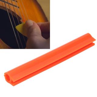 Huiop suporte de palheta de guitarra de borracha antiderrapante organizador de exibição de armazenamento laranja para