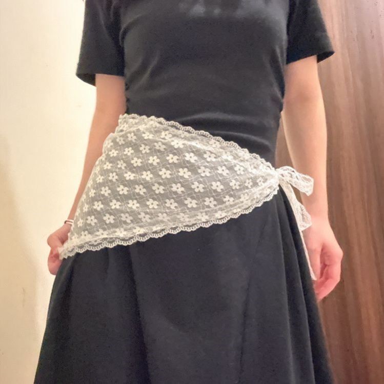Saia de renda em camadas saia curta em camadas saia de balé Jeans saia de renda em camadas vestido curto fita