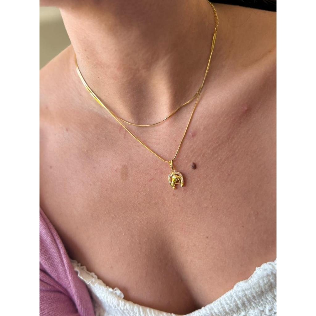 Colar Gargantilha Dourado Folheados Delicados Moda Country Chokers Boiadeiras