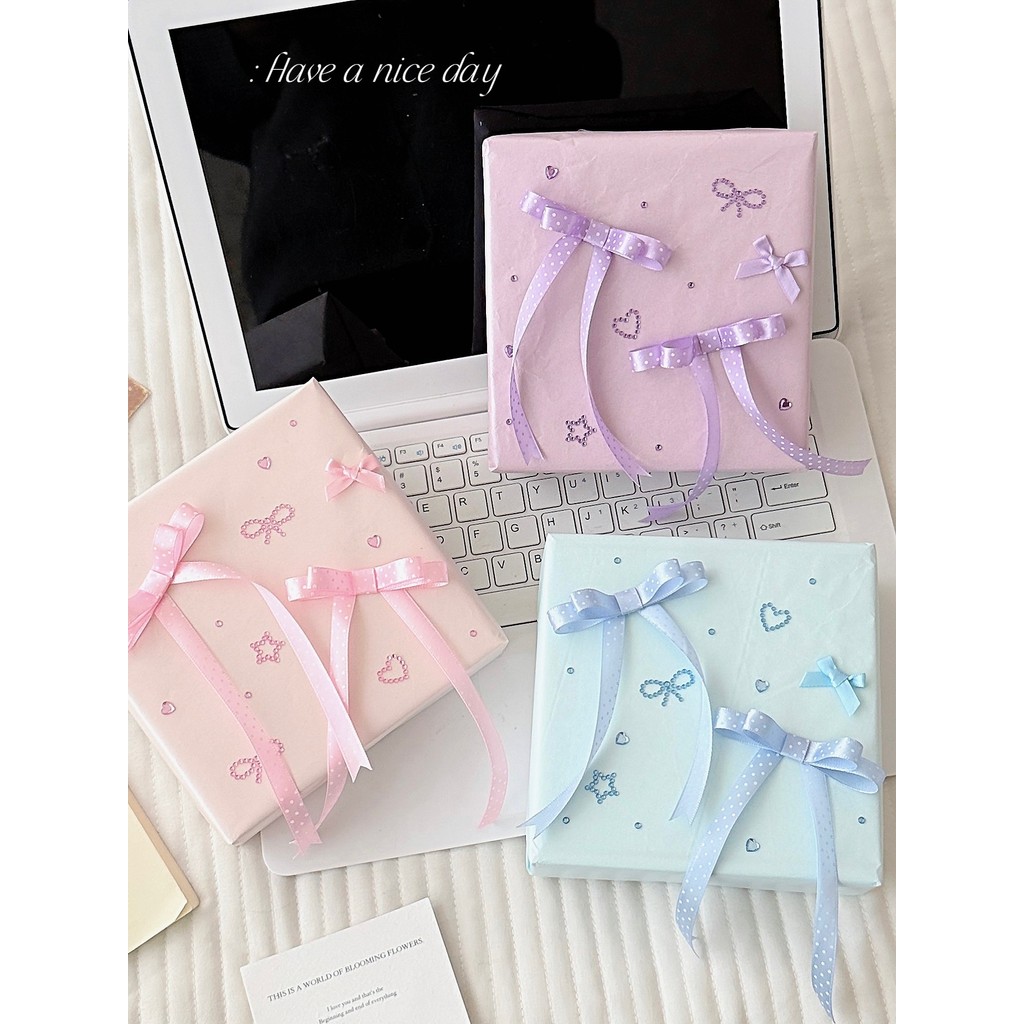 Ins estilo creme cor cedo antigo Sydney papel criativo quente diamante caixa de presente papel de embrulho diy presente 