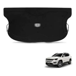 Tampão Porta Malas Bagagito Jeep Compass 2016-2023 Preto Com Cordinhas