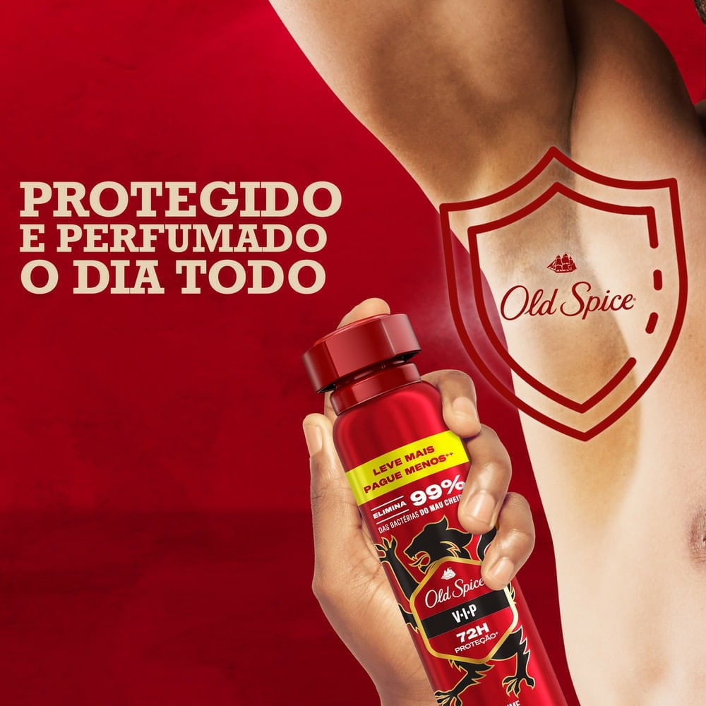 Desodorante Antitranspirante Spray VIP 72h Masculino Old Spice 250ml · foto 2