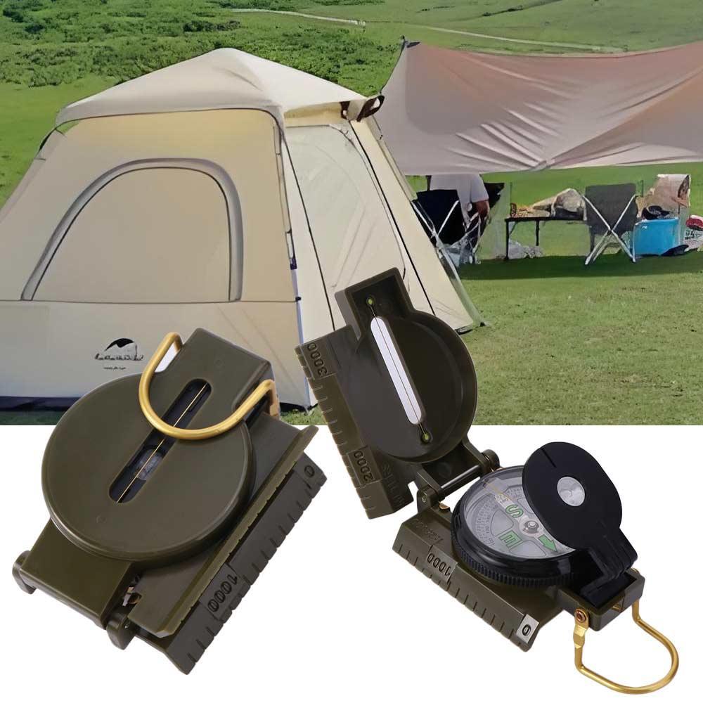 Bússola Externa KERVOYN , Profissional À Prova D'água Para Construção De Metal De Acampamento Com Lente Dobrável