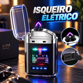 Esqueiro Acendedor De Plasmas Isqueiro Portátil Eletrônico Recarregável Usb A Prova D'água Luxo Top Alta Qualidade