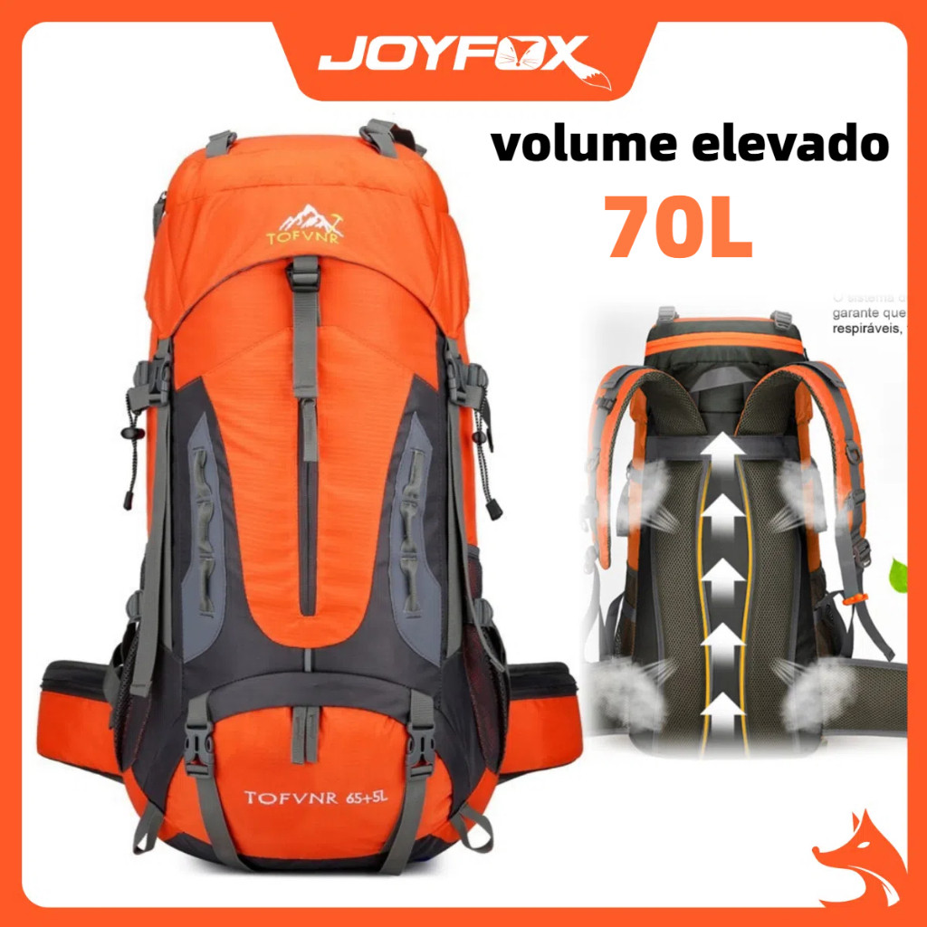 Mochila Militar Impermeável para caminhadas ao ar livre 70Litros 50L Viagem Camping
