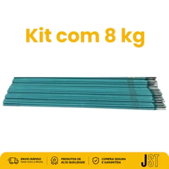 Kit 8kg Eletrodo De Solda Azul Revestido E6013 2,5mm JST Serralheria