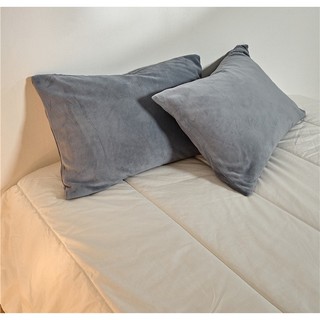 Leite velo Muji fronha engrossado alto peso grama Coral velo inverno doméstico 48x74cm pacote de par simples