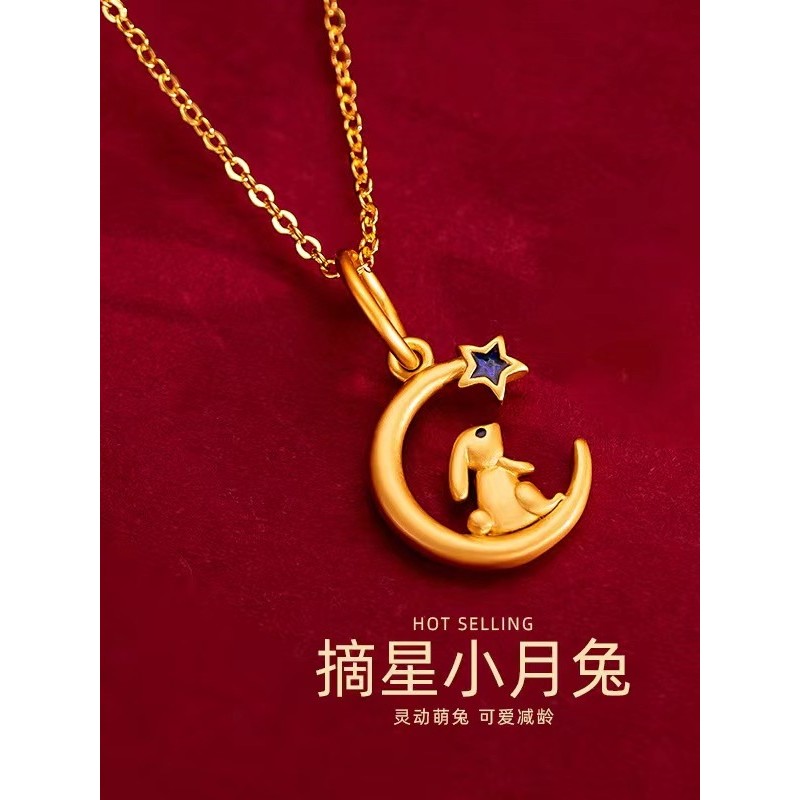Verão novo estilo vietnã areia ouro colar feminino luz luxo nicho pingente clavícula corrente não-desbotamento jóias pre