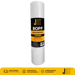 Filme BOPP Holográfico Caquinhos JST 22cm x 50m 24 Micras Laminação A4