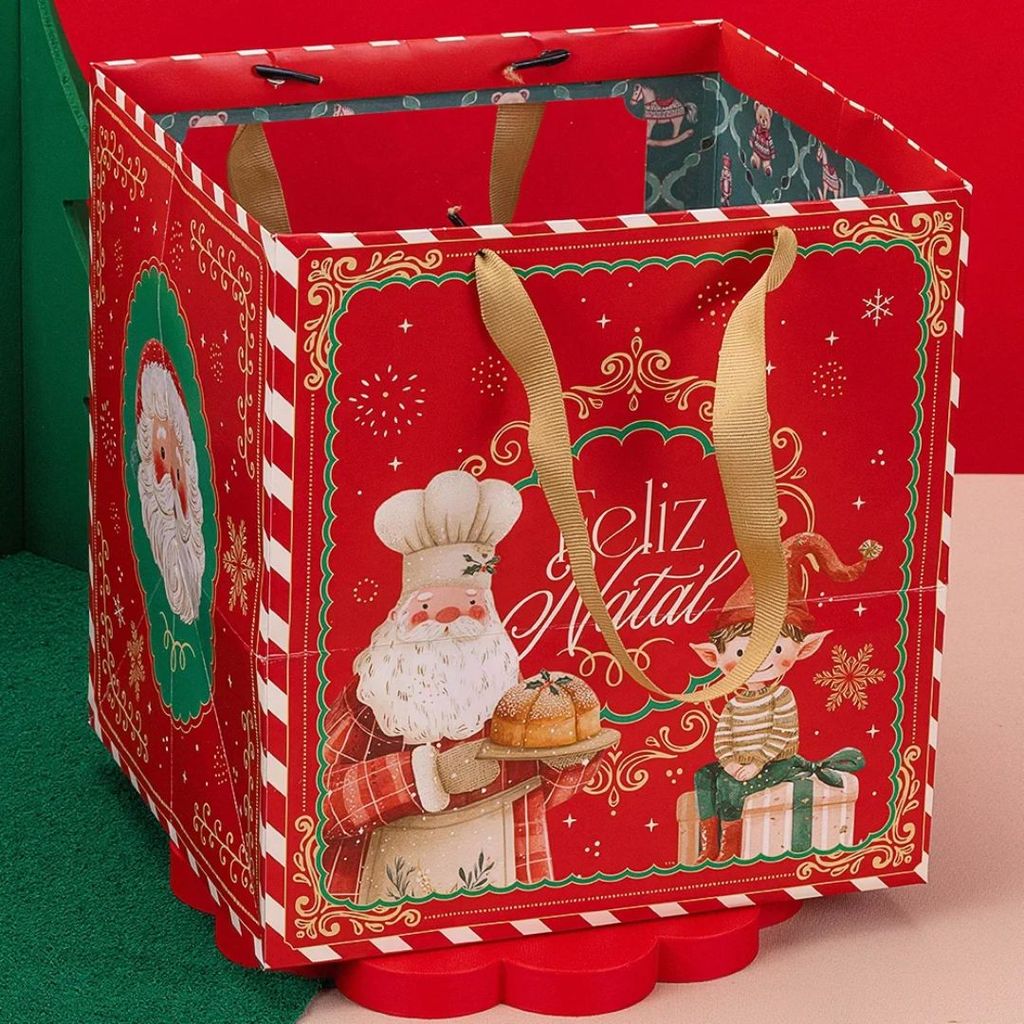 10 SACOLA MÉDIA COM VISOR 23X20X22 GRATIDÃO 6230 (JANGO NATAL 2026) — imagem 2 de 2