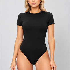 Body Suplex Premium Manga Curta Com Forro Básico Liso Gola Careca Moda Verão 2026 Tendência