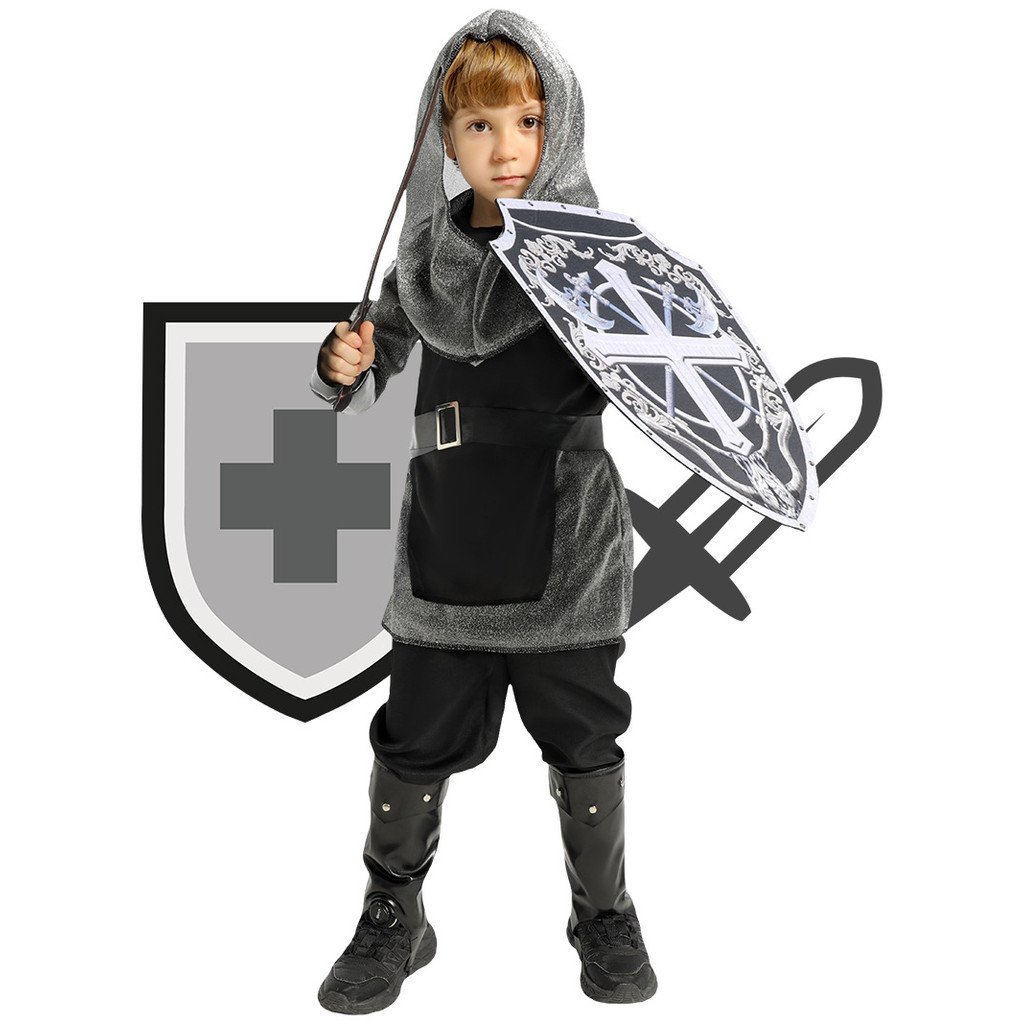 2025 Medil Traje De Halloween Crianças Cavaleiro Cosplay cos Carnaval Desempenho .