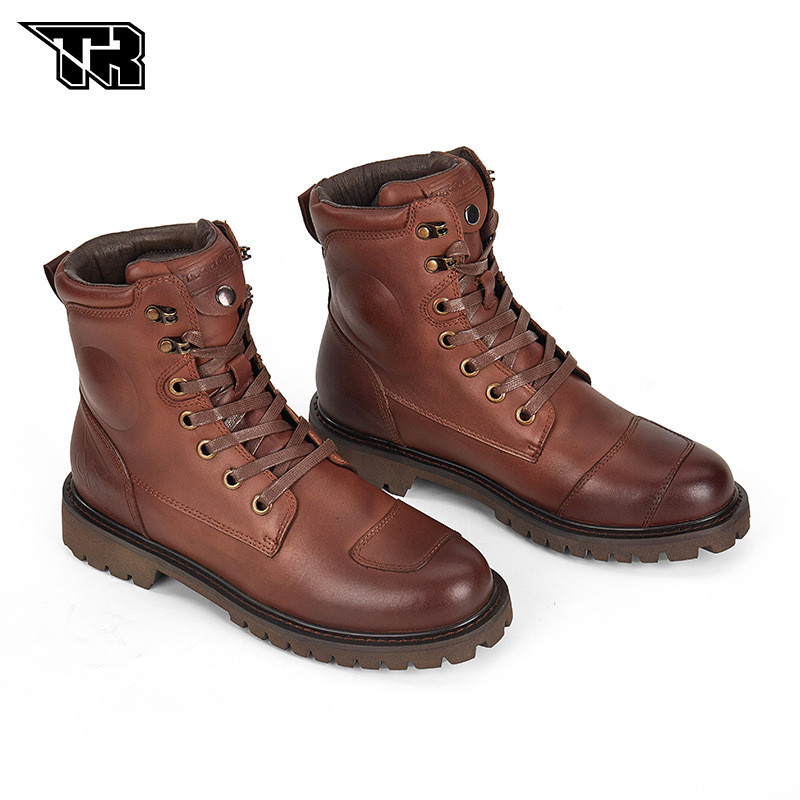 Hong Kong TR motocicleta Retro sapatos de ciclismo masculino resistente a choques antiderrapante estrada motocicleta mot