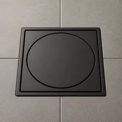 Ralo Click Inteligente Em Inox 15x15 Cm Preto