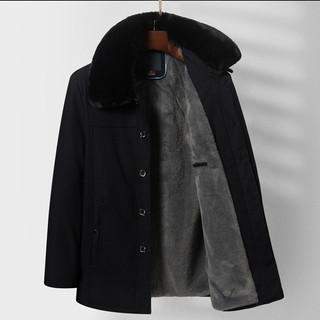 Jaqueta de inverno do vovô forro de lã jaqueta de algodão masculina espessada inverno meia-idade idosos jaqueta acolchoa