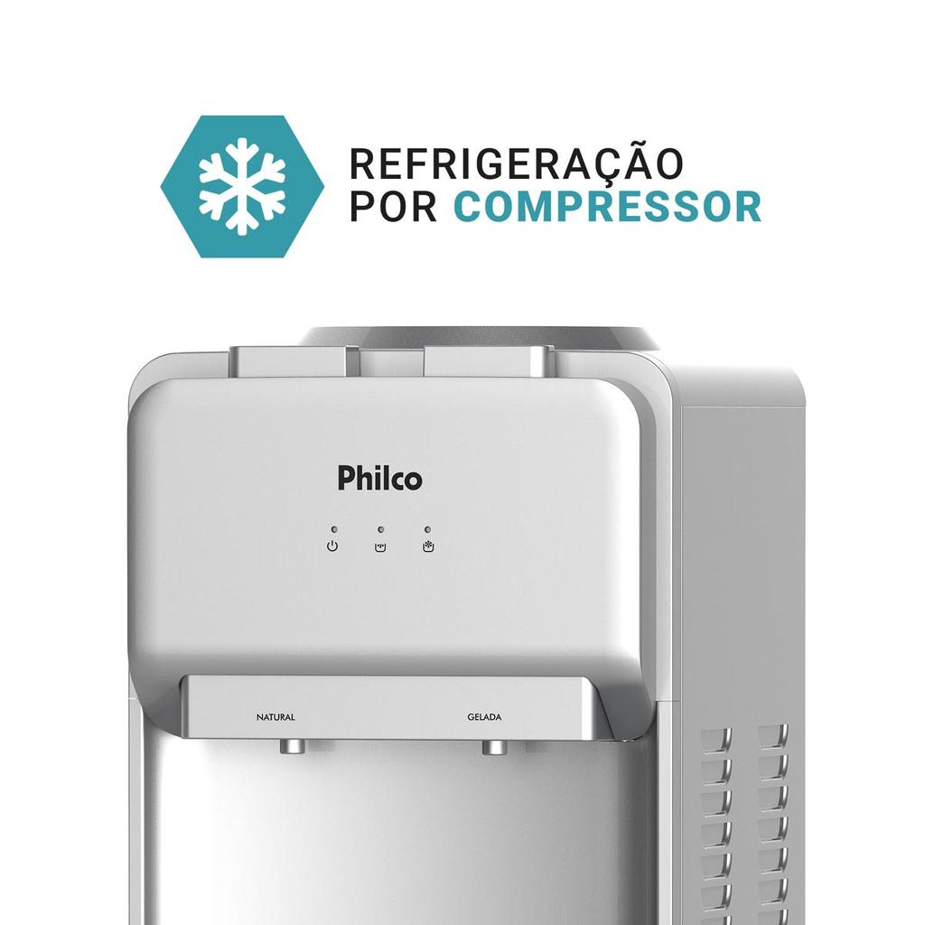 Bebedouro Philco 20L Água Gelada e Natural com Compressor PBE18 · foto 2