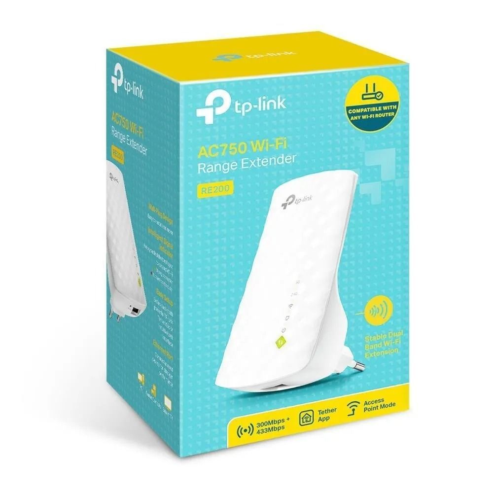 Repetidor Wi-Fi TP-Link AC750 RE200 Velocidade Dual Band 750Mbps
