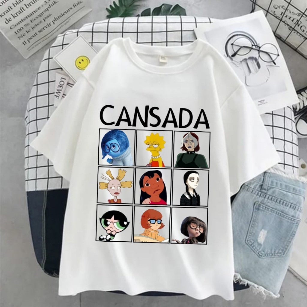 Camisetas Estampadas Coloridas "Cansada" Camisas Estilosas e Confortáveis - Envio Rápido - Camisarte