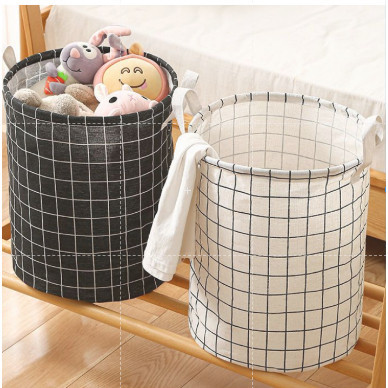 Cesto Organizador Multiuso Tecido Dobrável Roupa Brinquedos Lavanderia em Oferta na Shopee