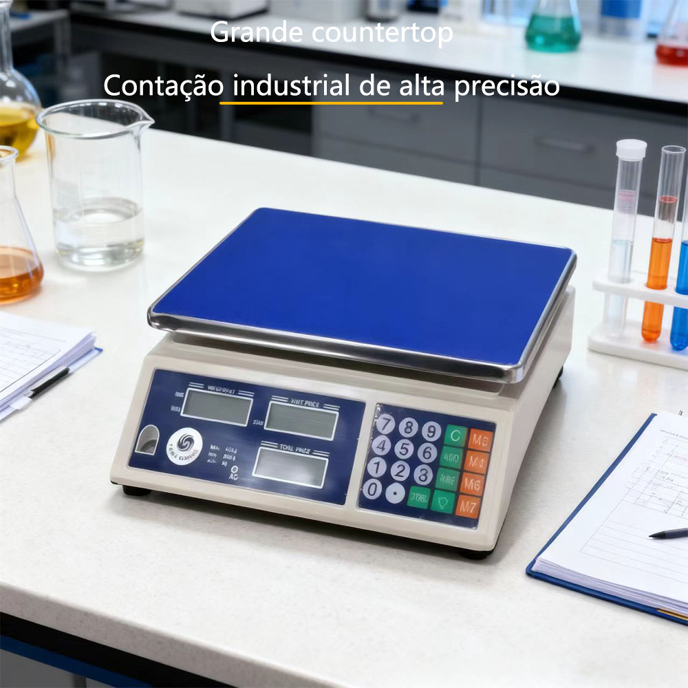 Balança Digital Eletrônica 40kg para Comércio Modelo Bivolt 110/220V Recarregável com Super Promoção e Envio Rápido em Oferta na Shopee