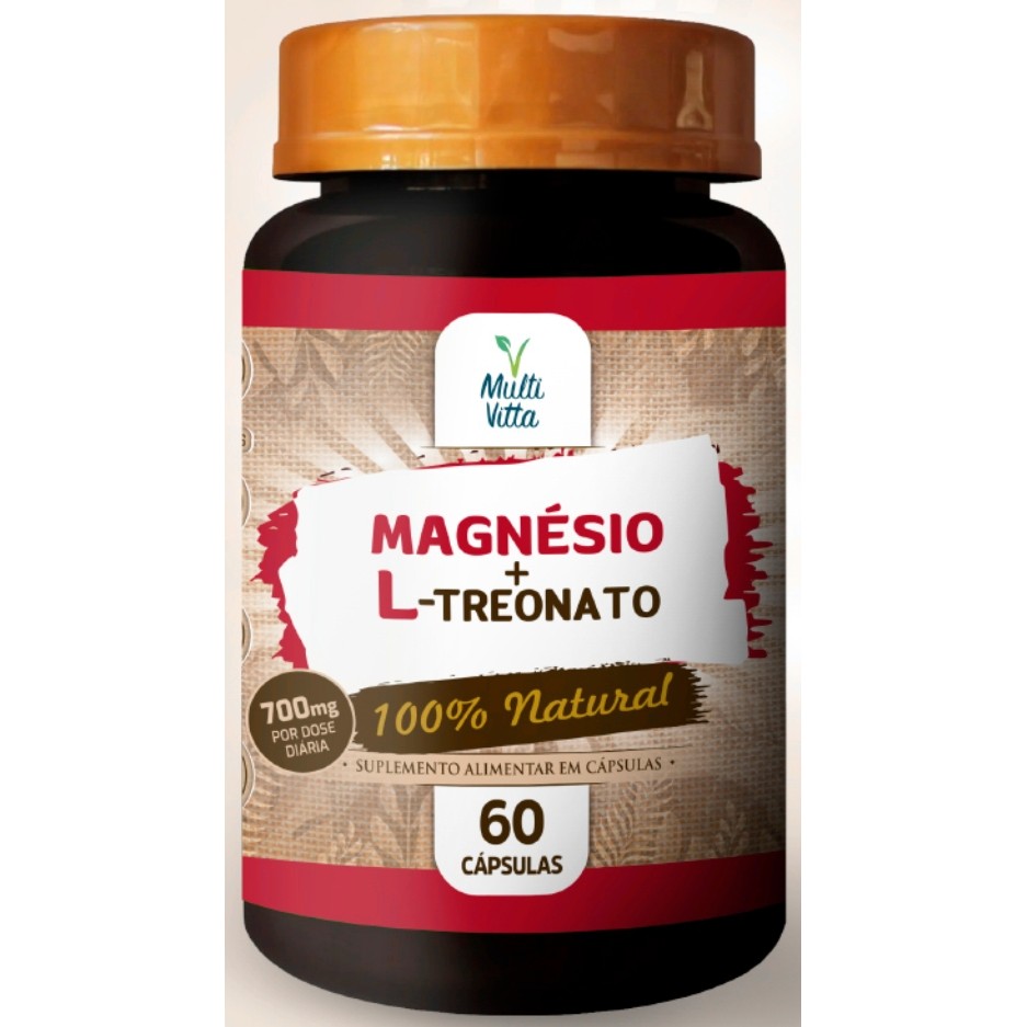 MAGNÉSIO + L-TREONATO 700MG 60 CAPS MULTIVITTA