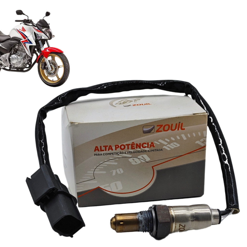 Sensor De Oxigênio Sonda Lambda Honda CB 300/ CB 300 R 2010 A 2015 Modelo Original Zouil