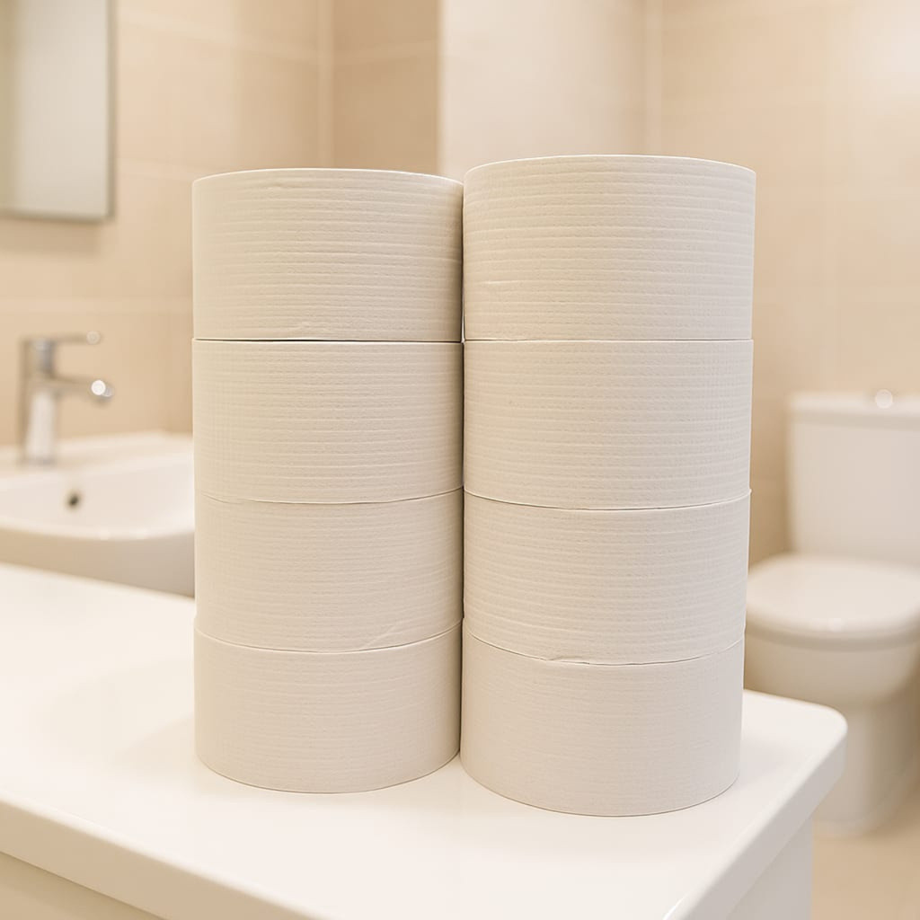 Papel Higienico Branco Institucional pct com 8 rolão de 300m em Oferta na Shopee