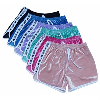 3 Shorts Veludo Love Shortinho Feminino Verão Black friday em Oferta na Shopee