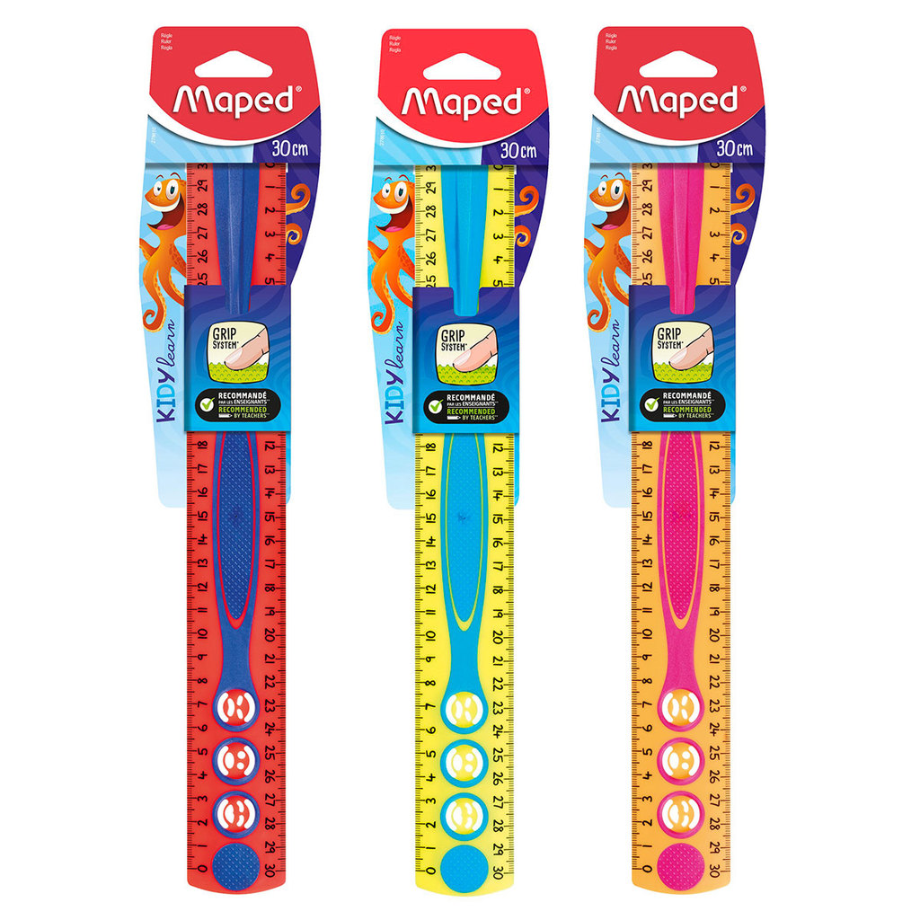 Régua poliestireno Kidy Learn 30cm 278610 Maped em Oferta na Shopee