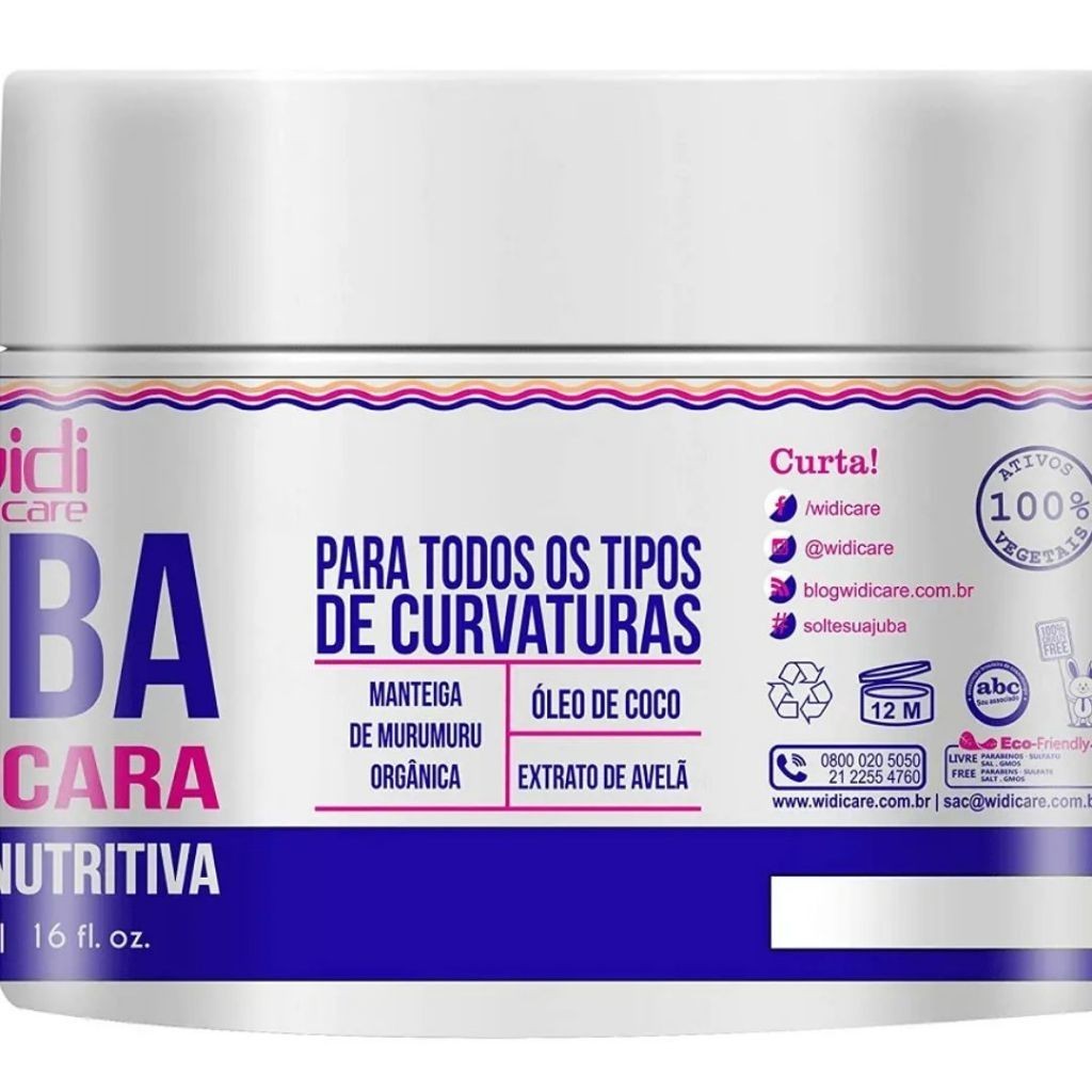 Widi Care Juba Mascara Hidro-nutritiva 500g