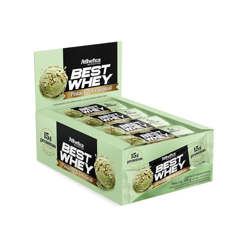 Best Whey Bar (Display com 12 Barras de 49g) Pistache & Original