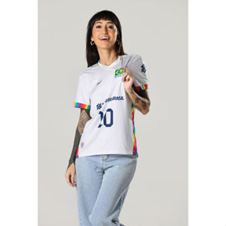 Camisa Orgulho LGBTQIAPN+ Vôlei Brasil Oficial Feminina Volt em Oferta na Shopee