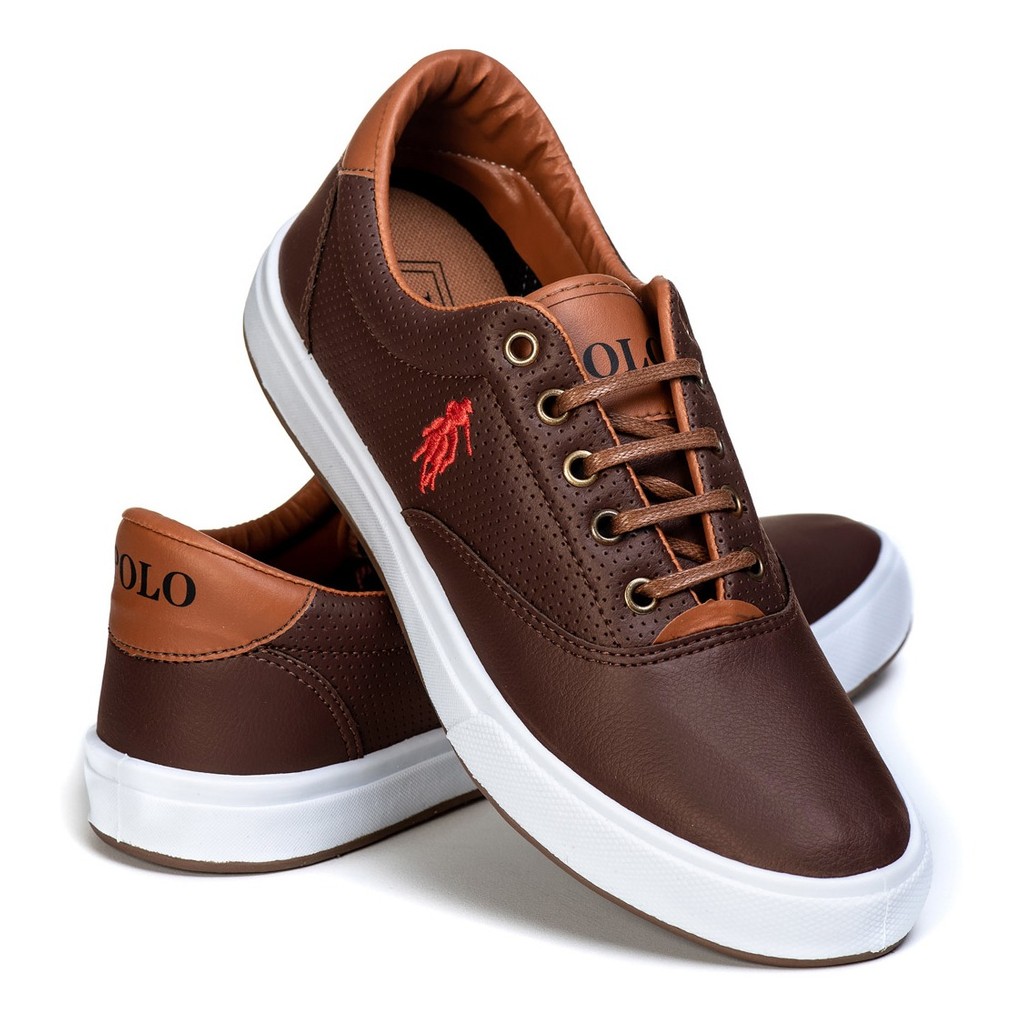 Sapatenis Sapato Macio Masculino Via Polo Original Casual Social Trabalho Elegante Tenis Confortavel