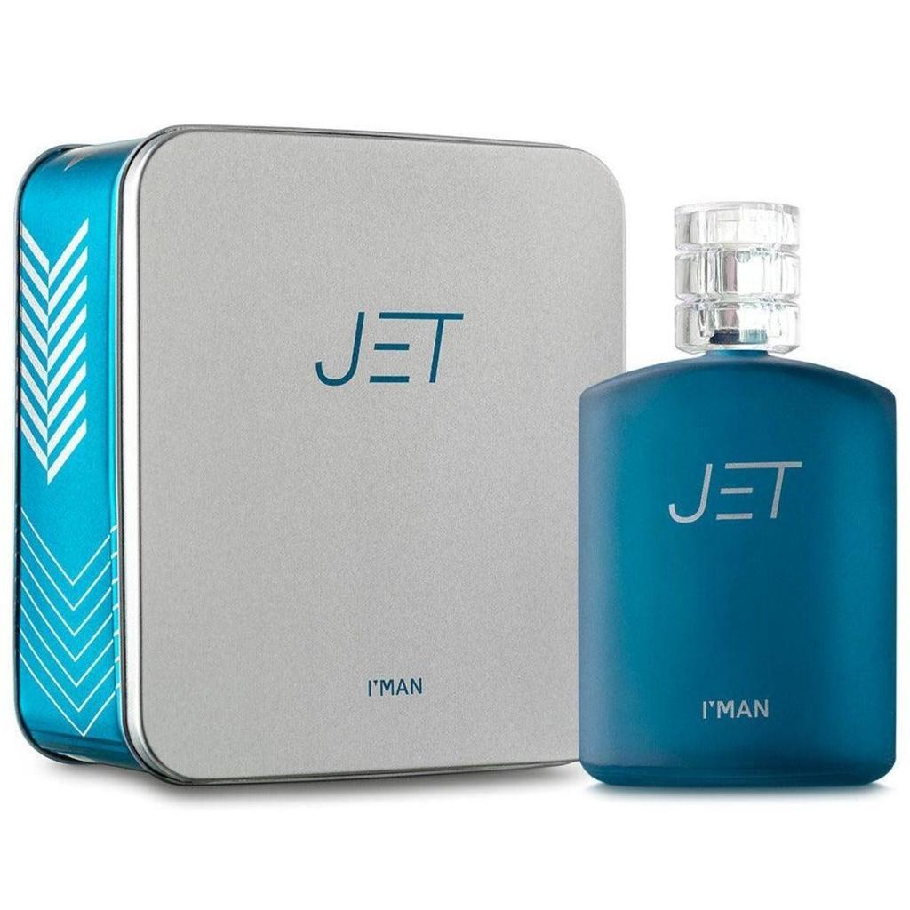 Deo Colônia I’MAN Jet 100ml Perfume Masculino Lata Presente Ciclo Cosmeticos