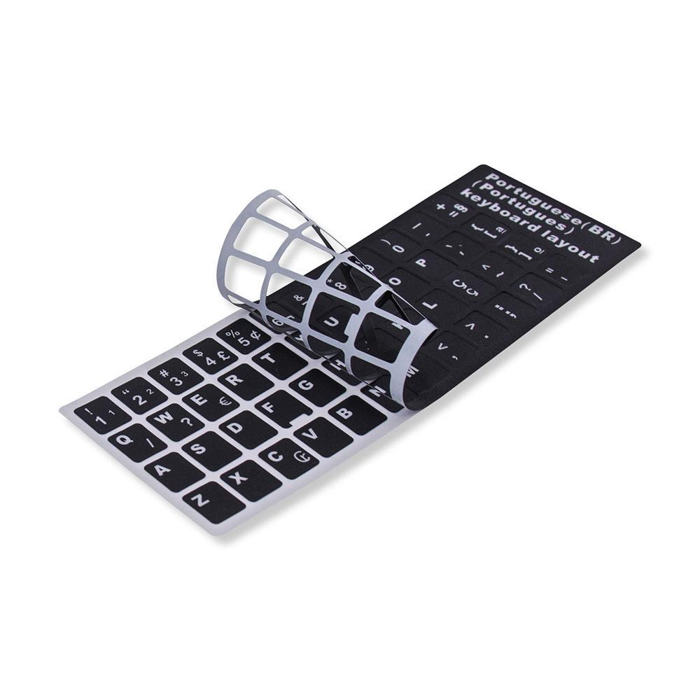 Adesivo para Teclado de Notebook Português ABNT2 Ç | Preto