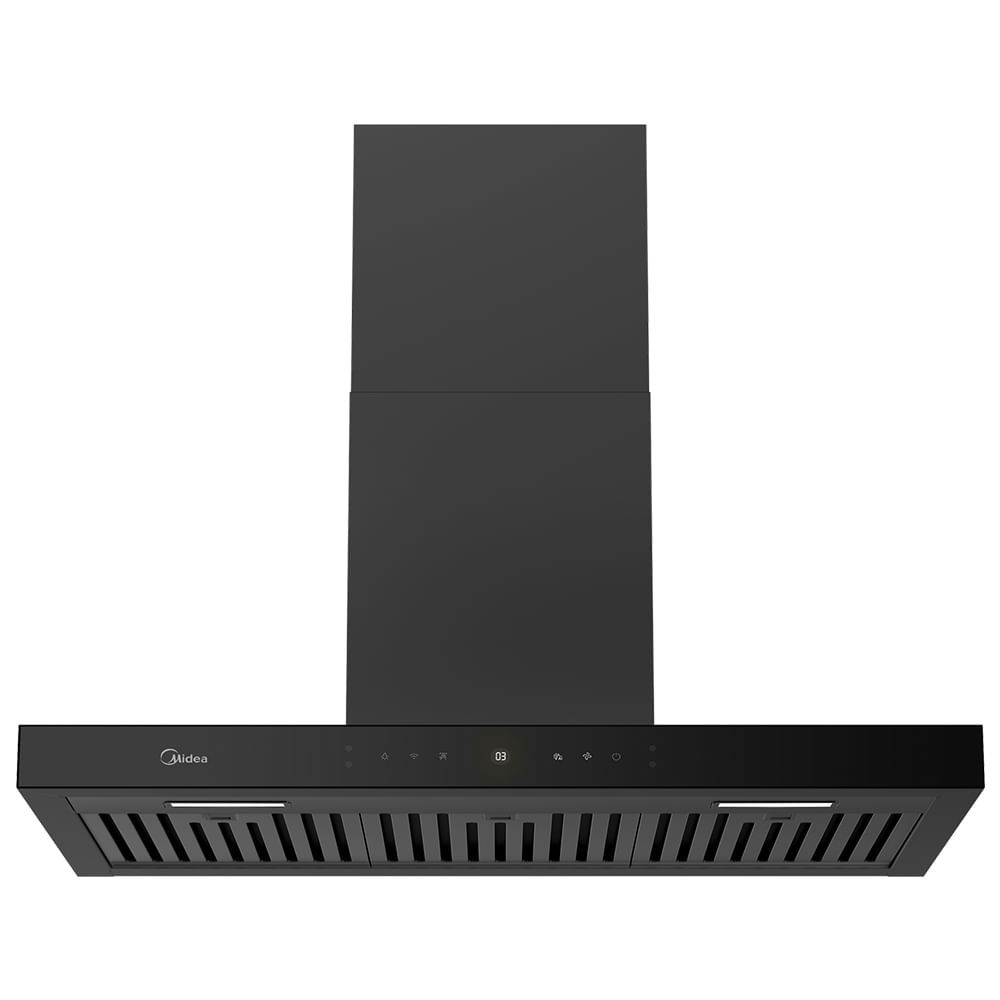 Coifa de Parede 90cm Black Inox Smart Pro Touch Midea