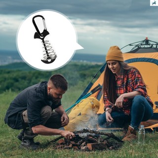 10 Peças Estacas De Barraca Com Fivela De Mola Em Forma De D-Espinha De Peixe Duráveis Para Acampamento Ao Ar Livre