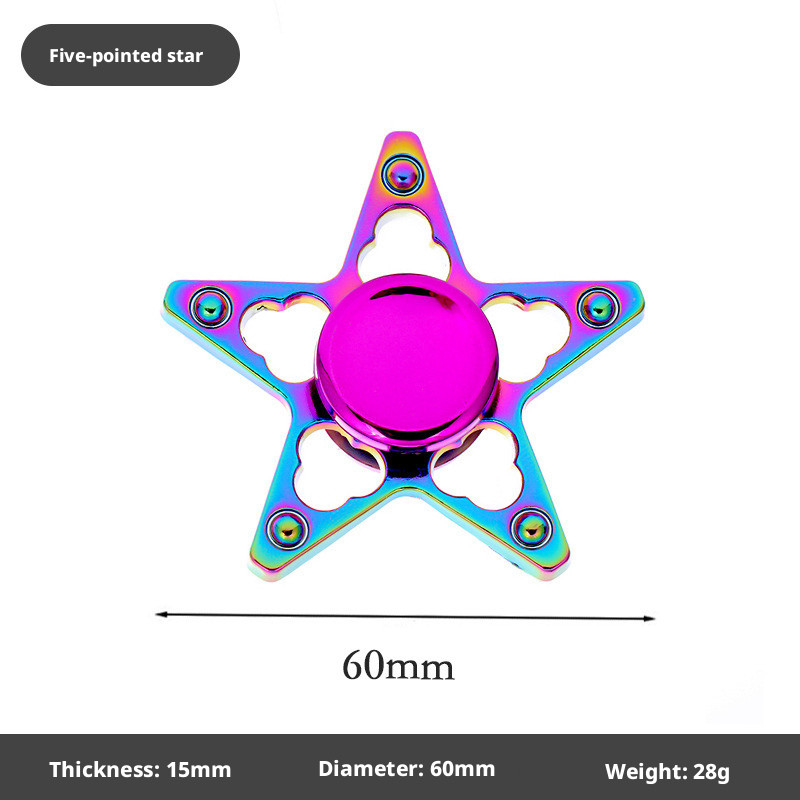 Colorido Fidget Spinner Metal Adulto Dedo Descompressão Dedo Menino edc Spinning Spinning Spinning Spi — imagem 2 de 2