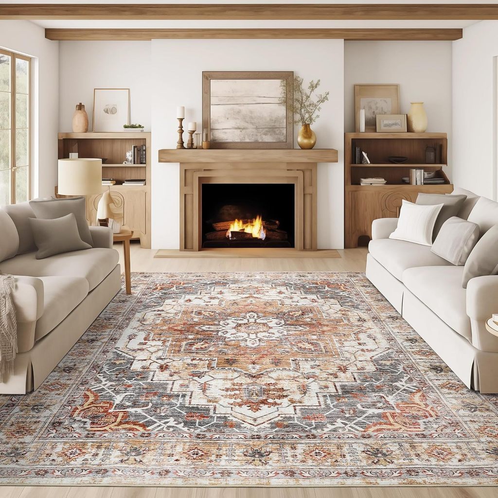 [Novo produto] boêmio sala de estar tapete Retro persa imitação Cashmere engrossado sofá cobertor antiderrapante quarto 