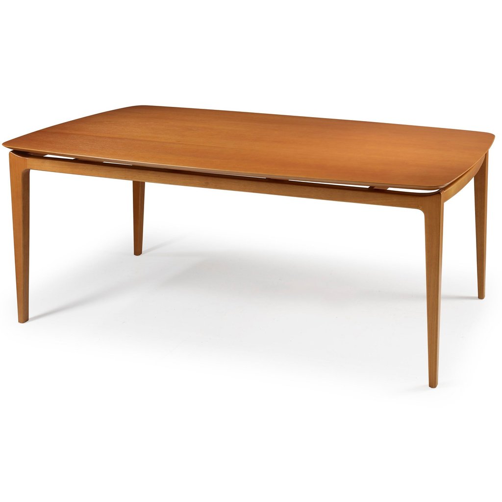 Mesa de Jantar 180cm 6 Lugares Madeira Maciça Savona Transparente 180