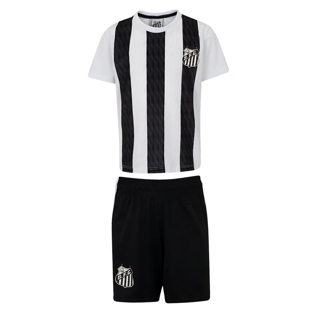 Uniforme Santos Infantil Conjunto Mini Craque Oficial Jr