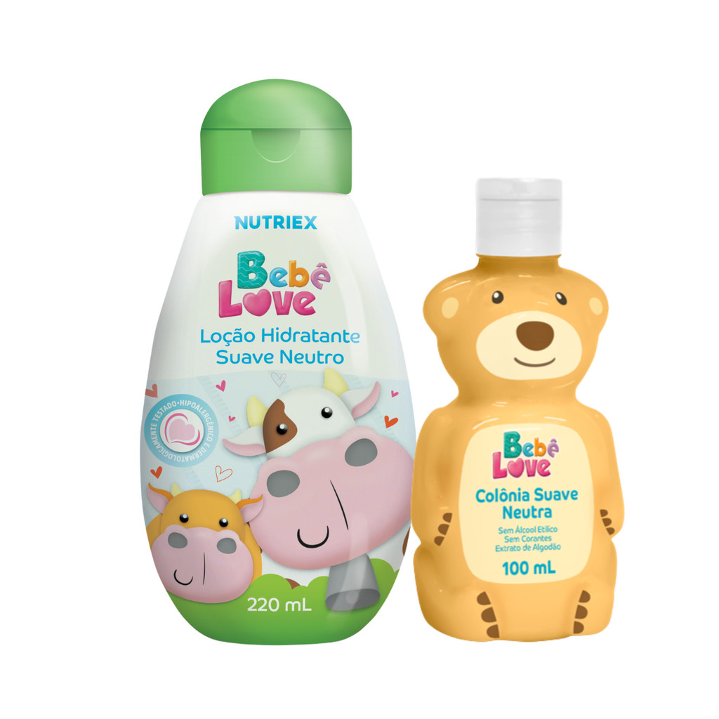 Kit Loção E Colônia Suave Neutro Hidrata Bebê Love Nutriex