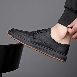 Sapatos masculinos primavera outono novo estilo preto plana listrado sapatos de lona Retro All-Match respirável Casual t