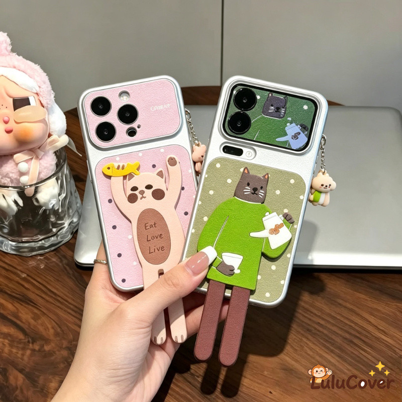 Capa De Suporte Dobrável De Animal Fofo De Desenho Animado Para Samsung Galaxy A27 A37 A36 M36 F36 A35 A34 A33 A32 M32 A