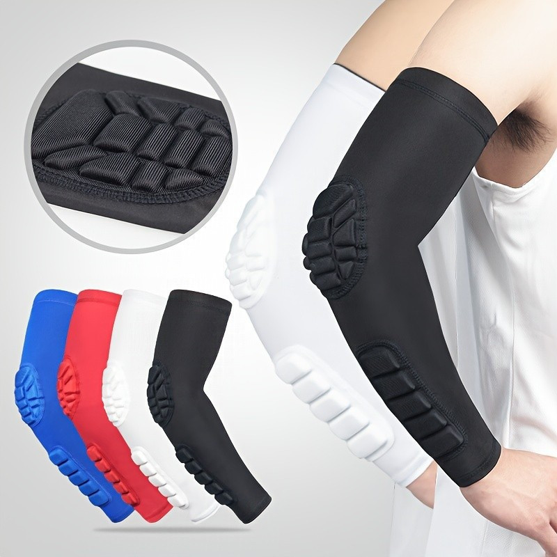 Mangas Esportivas para Braços Disponíveis em Modelos de Uma e Duas Peças, com Suporte para Cotovelo Respirável e Antider